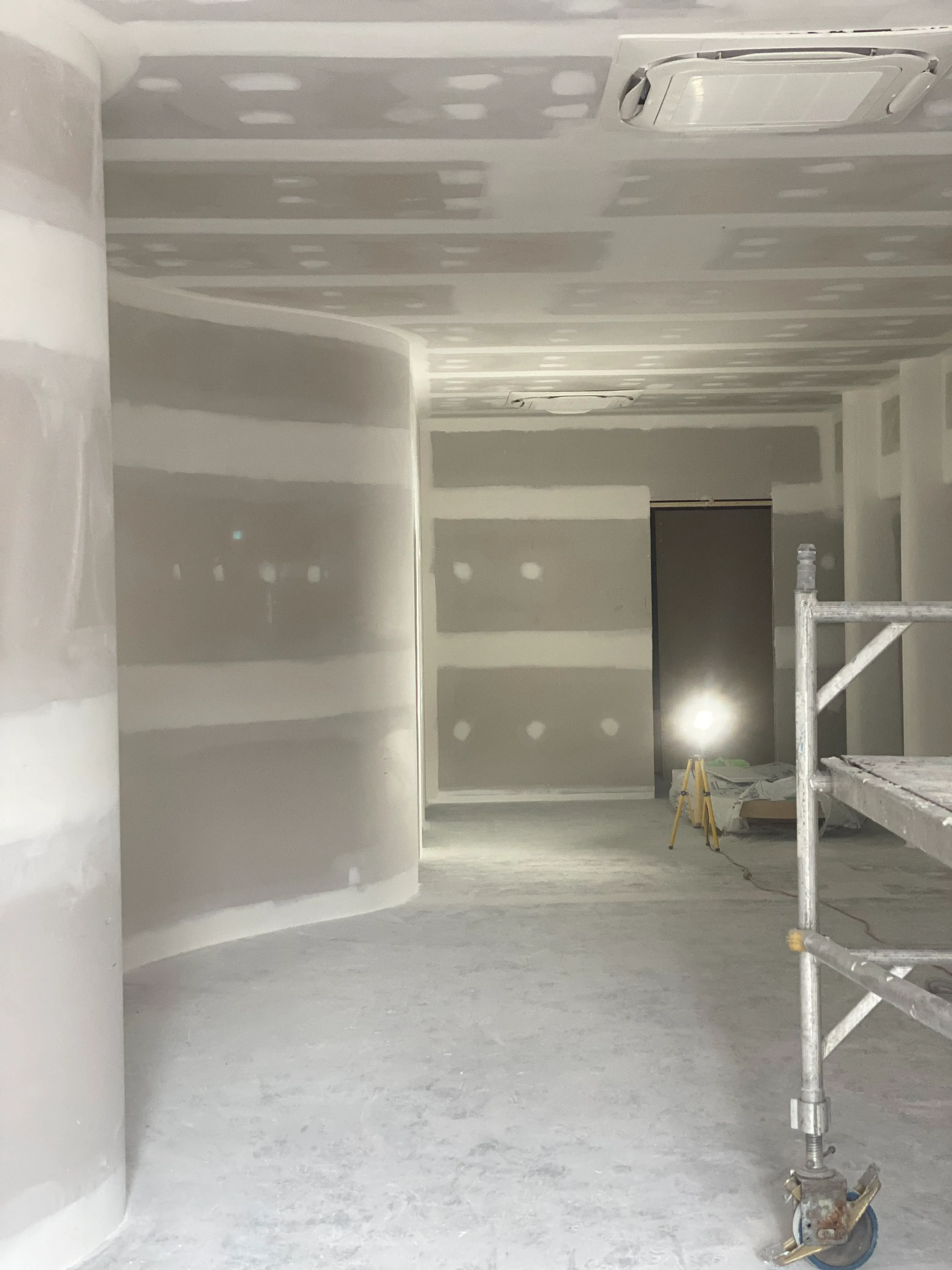 Commercial ceiling water damage repair